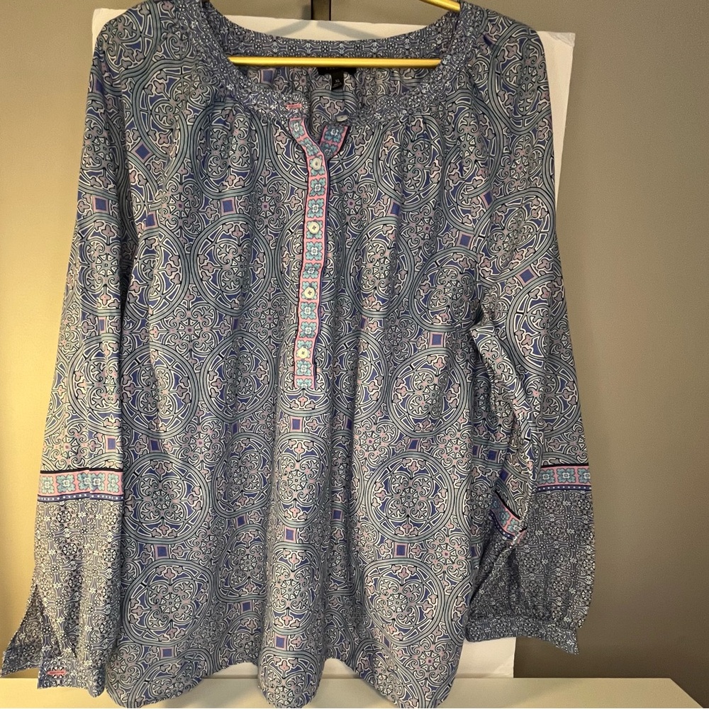 XL Talbots Boheiman Blouse